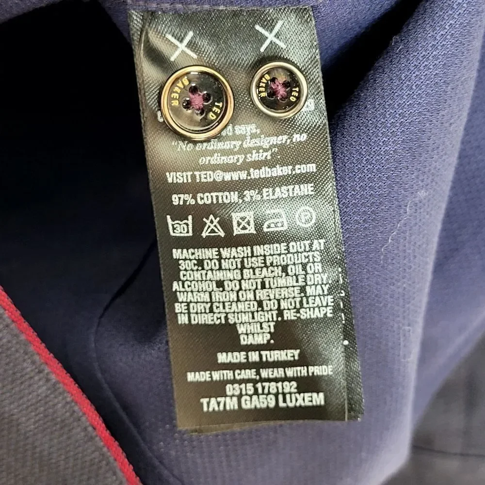 Ted Baker London Button Down Dress Shirt Size 3‎